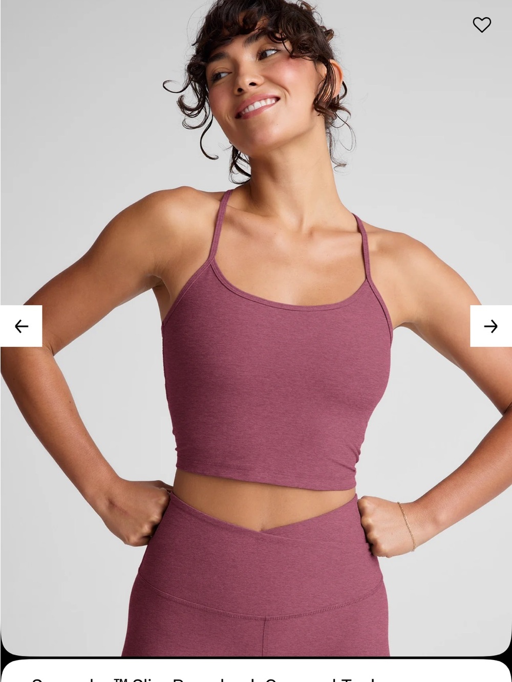 Beyond Yoga Spacedye Slim Racerback Cropped Tank S (SELLING BOTTOMS TOO)